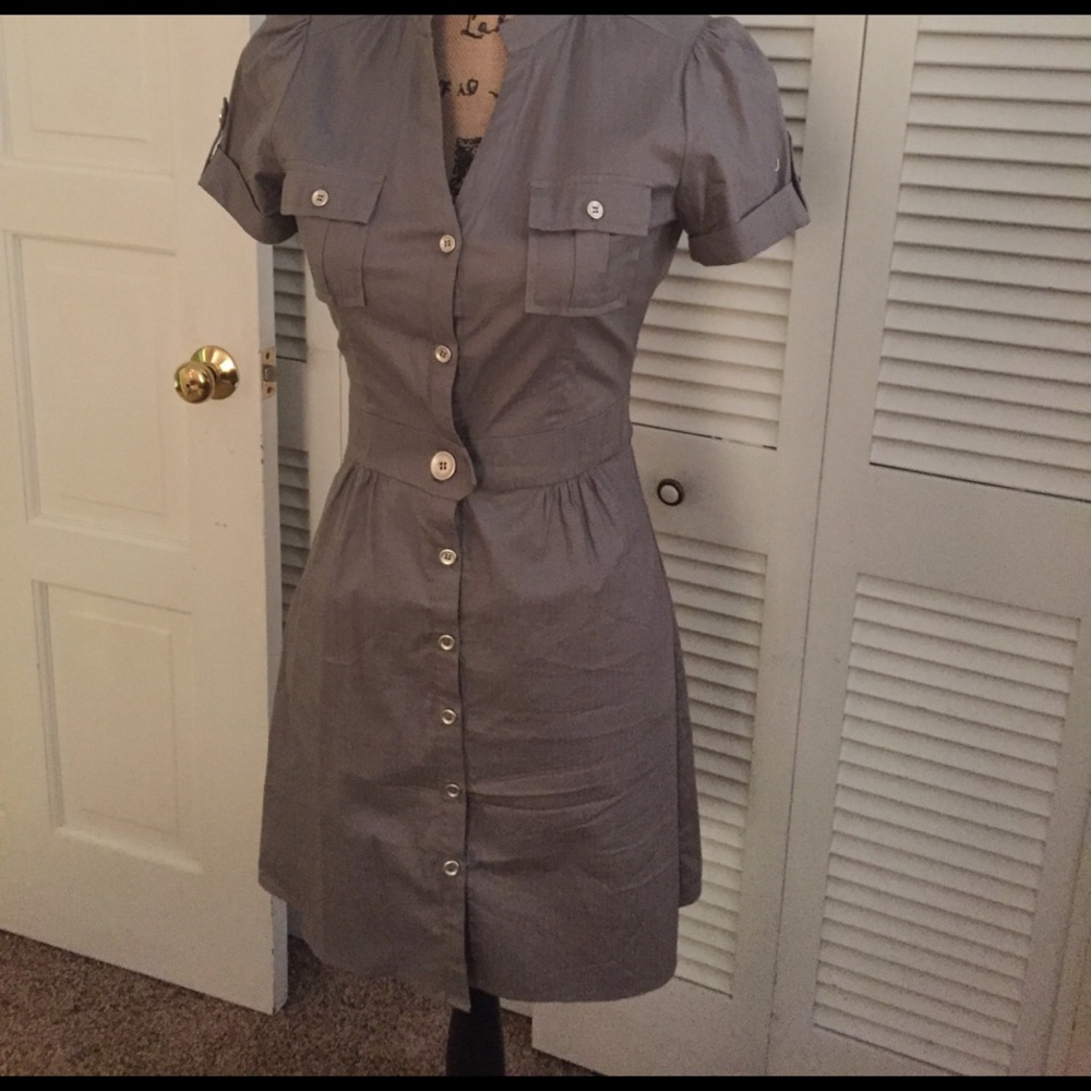 Button down dress.